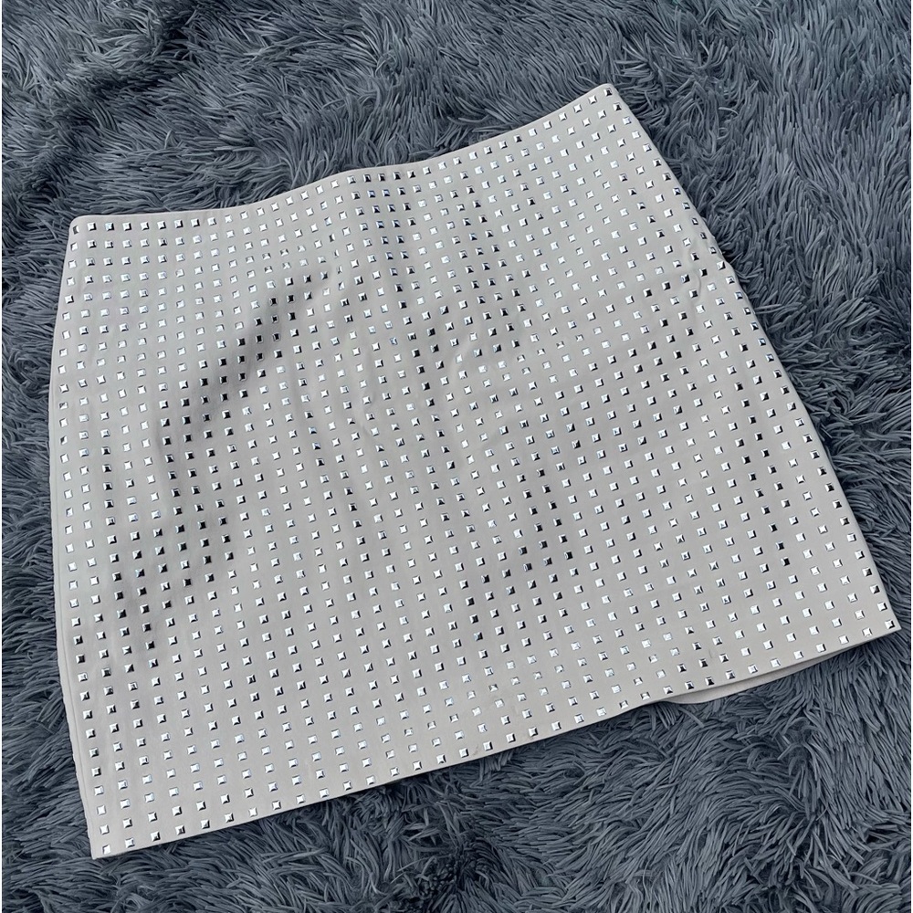 H&M silver studded skirt size 10